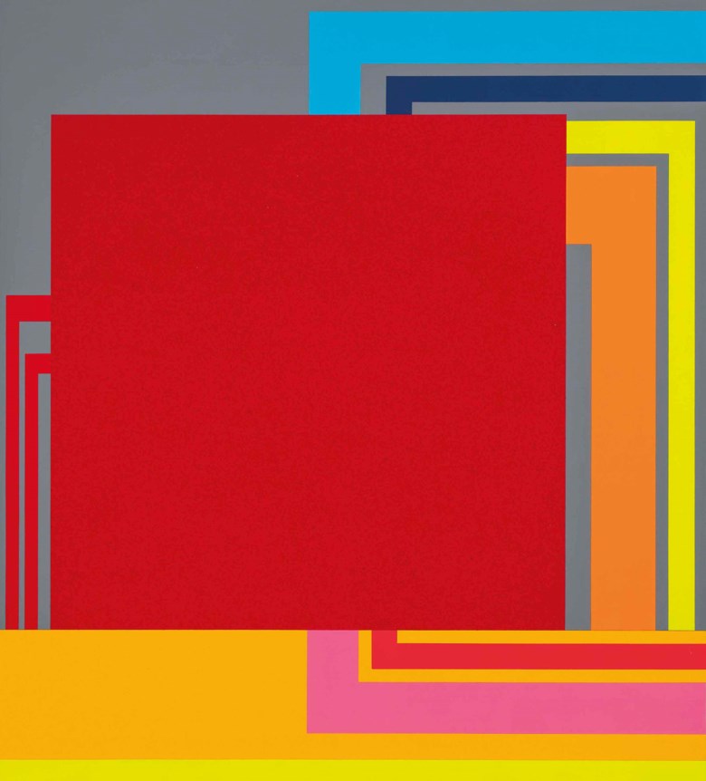 Peter Halley (b. 1953), The Place, 1992. Overall 95½ x 85⅞ in (242.5 x 218 cm). Estimate £120,000-180,000. This lot is offered in Post-War and Contemporary Art Evening Auction on 6 October 2017  at Christie’s in London