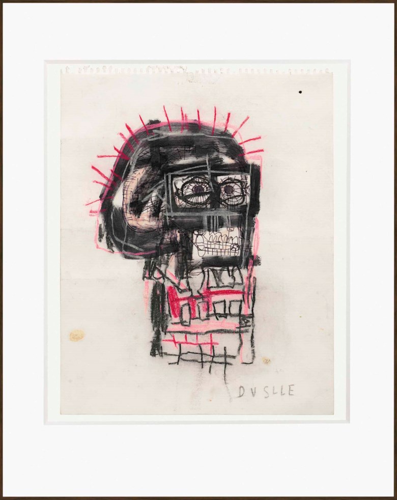 Jean-Michel Basquiat (1960-1988), Untitled, 1982. 14 x 11 in (35.6 x 27.9 cm). Estimate £500,000-700,000. This lot is offered in Post-War and Contemporary Art Evening Auction on 6 October 2017  at Christie’s in London