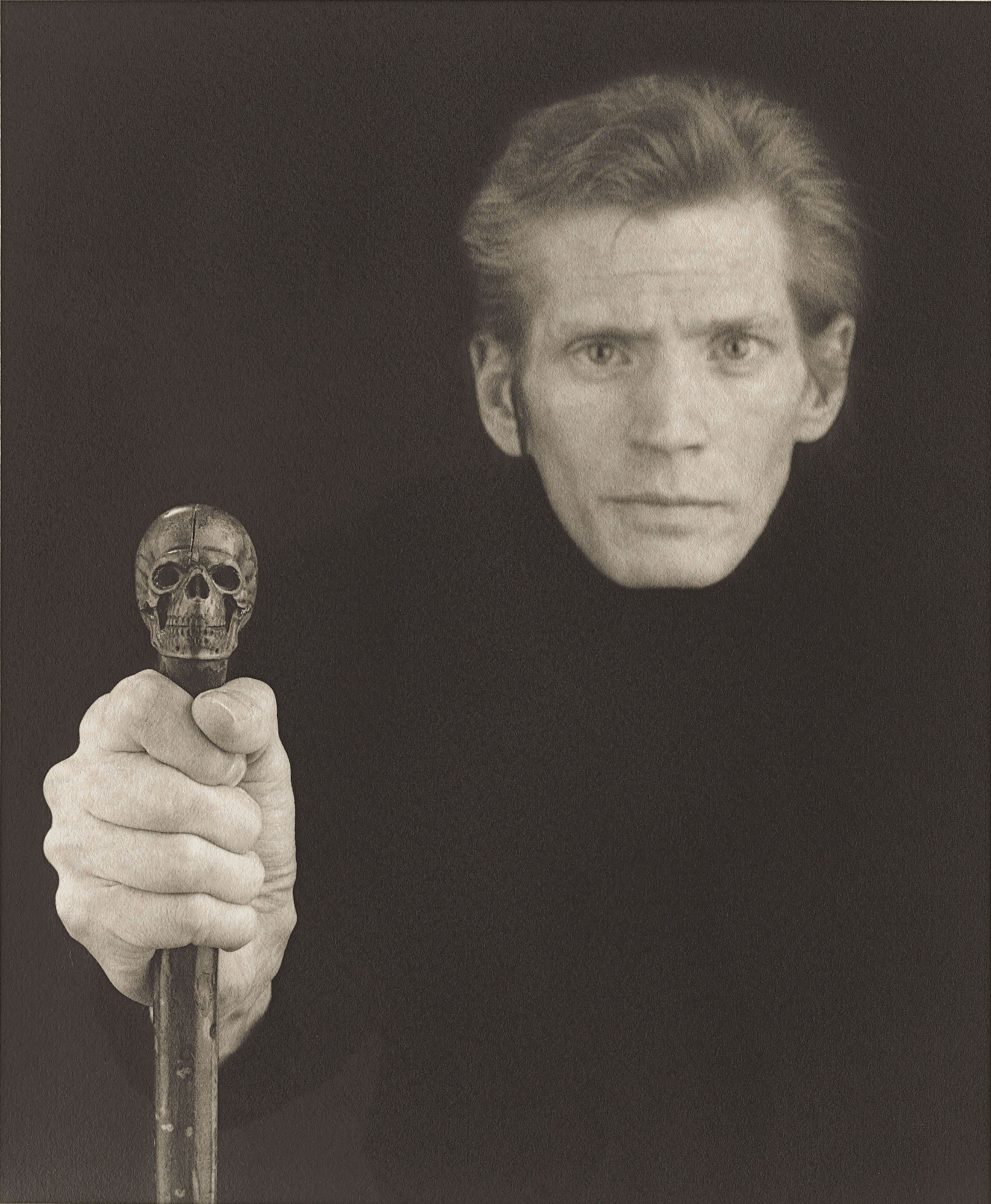 Robert Mapplethorpe (1946-1989), Self-Portrait . Sheet 26¾ x 22¼  in (68 x 55.5  cm). Estimate £300,000-500,000. This lot is offered in Masterpieces of Design & Photography on 3 October 2017  at Christie’s in London