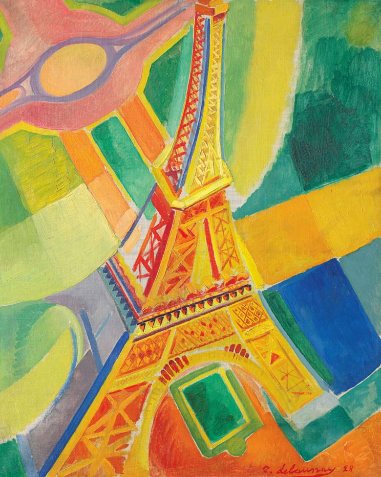 Robert Delaunay (1885-1941), La Tour Eiffel, painted in Paris in 1928. 31⅞ x 25⅝  in (81.2 x 65.1  cm). Estimate $2,500,000-3,500,000. This lot is offered in the Impressionist & Modern Art Evening Sale on 13 November 2017  at Christie’s in New York