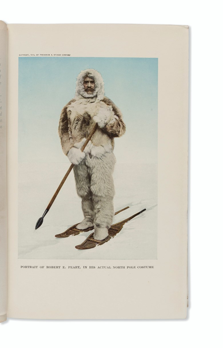 Robert E. Peary (1856-1920), The North Pole Its Discovery in 1909 under the Auspices of the Peary Arctic Club, 1910. Estimate $600-900. This lot is offered in Russian America & Polar Exploration Highlights from the Martin Greene Library on 7 December 2017  at Christie’s in New York