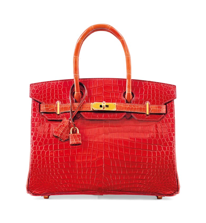 Birkin 30 in Géranium, Hermès, 2015. 30 x 22 x 15  cm. Estimate €40,000-45,000. This lot is offered in Sacs & Accessoires on 12 December 2017  at Christie’s in Paris