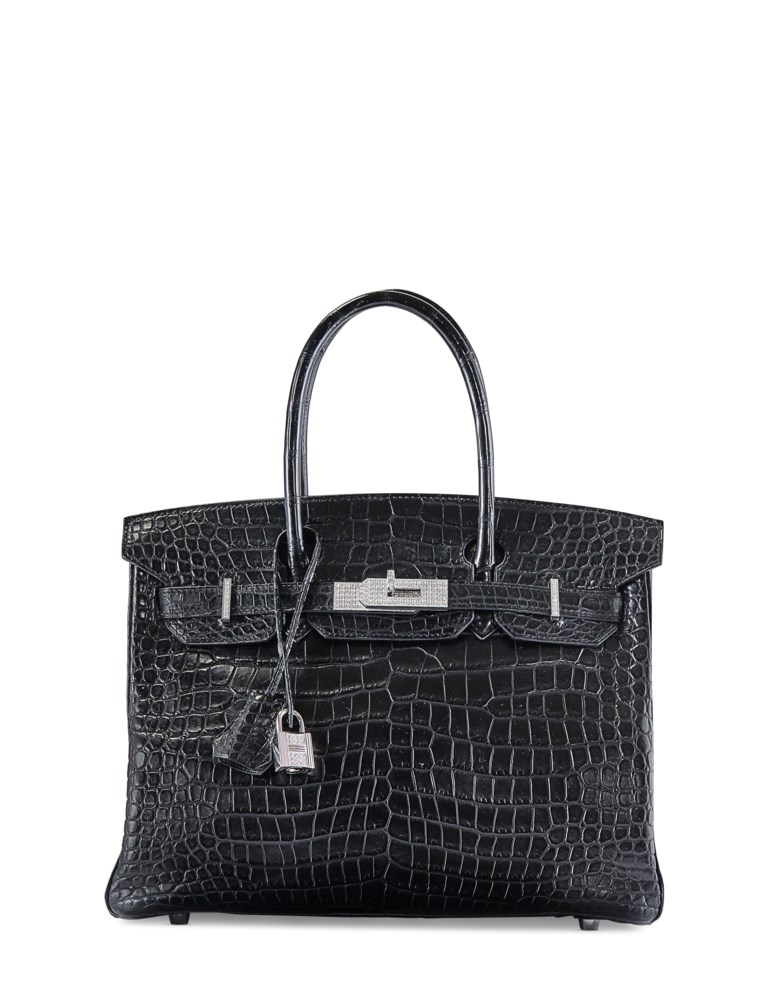 Diamond Birkin 30 in Mat Noir, Hermès, 2007. 30 x 22 x 15  cm. Estimate €70,000-90,000. This lot is offered in Sacs & Accessoires on 12 December 2017  at Christie’s in Paris