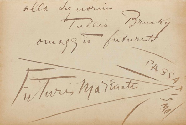 MARINETTI, Filippo Tommaso. Zang Tumb Tuuum adrianopoli ottobre 1912