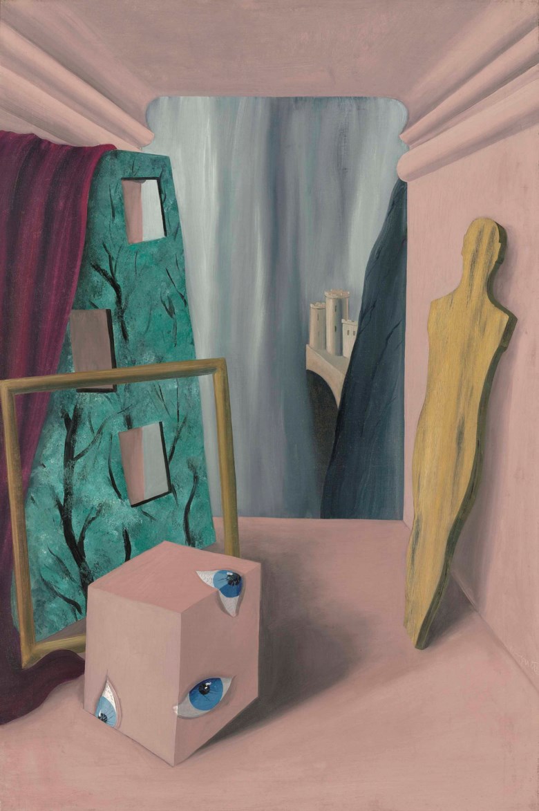 René Magritte (1898-1967), Le groupe silencieux, painted in 1926. 47¼ x 31½  in (120 x 80  cm). Estimate £6,500,000-9,500,000. This lot is offered in The Art of the Surreal Evening Sale on 27 February 2018  at Christie’s in London © ADAGP, Paris and DACS, London 2018