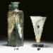 A BYZANTINE GLASS LAMP  