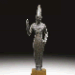 AN ETRUSCAN BRONZE FIGURE OF A WOMAN  