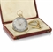 Etablissement Mixte de Breguet. A small 18K gold openface quarter repeating cylinder watch with original box 