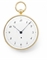 Breguet. A fine, rare and large 18K pink gold ruby cylinder watch  