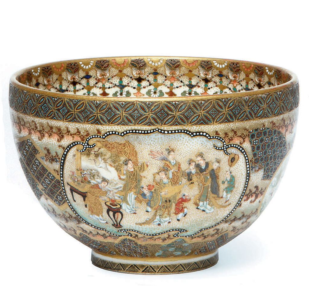 A Satsuma Bowl , SIGNED KOZAN , MEIJI PERIOD (LATE 19TH CENTURY