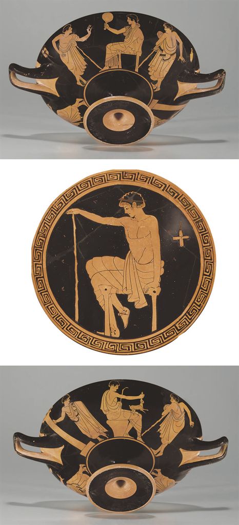 AN ATTIC RED-FIGURED KYLIX