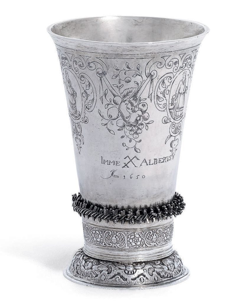 A DUTCH SILVER BEAKER