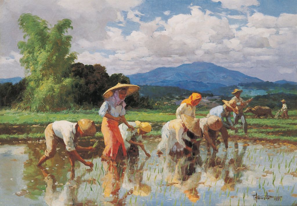 Fernando Cueto Amorsolo The Philippines 1892 1972 Rice Planting 