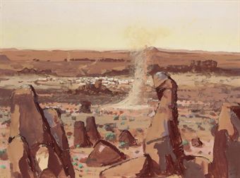 Duststorm in the outback  