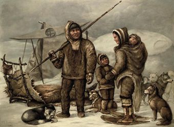 an inuit family