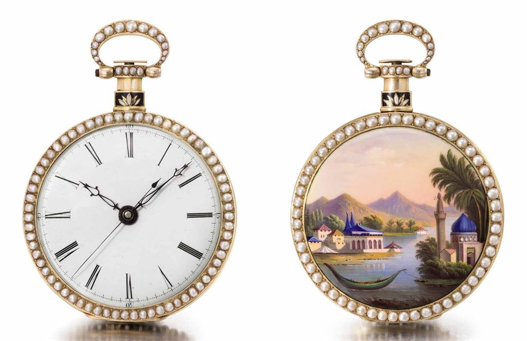 Fleurier and Geneva An extremely fine and rare 18K pink gold...