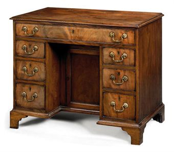 Kneehole Desk on George Iii Mahogany Kneehole Desk   Third Quarter 18th Century