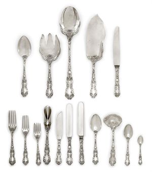 A TABLE SERVICE OF AMERICAN SILVER FLATWARE | MARK OF GORHAM & CO