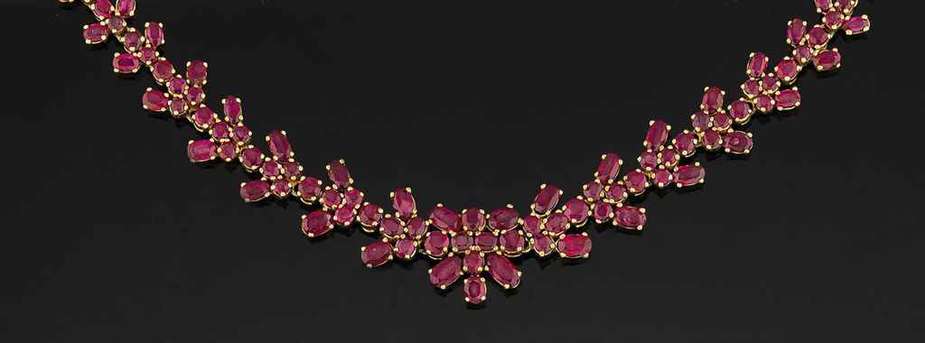 A ruby necklace