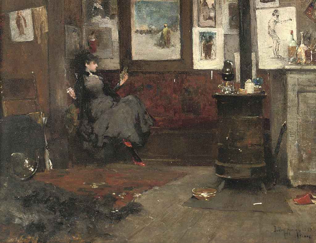 Dudley Hardy (18651922) , A rest in the artist's studio Christie's