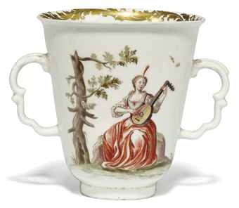 kaiser porcelain swan handled bowl