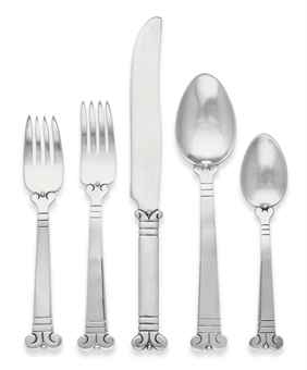 A MEXICAN SILVER FLATWARE SERVICE | MARK OF HECTOR AGUILAR, TAXCO 