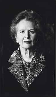 Portrait of Margaret Thatcher, Anaheim, California, 1991  
