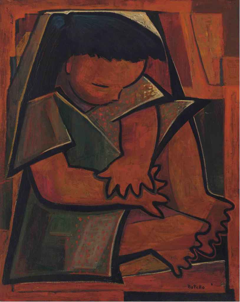 Angel Botello (Spanish/Puerto Rican 19131986) , Child Thinking