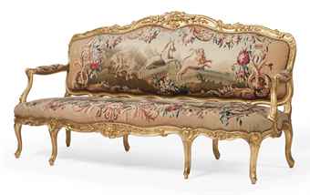 Louis Xv Furniture Decoration Access A Suite Of Louis Xv Fruitwood And Aubusson Tapestry Seat Furniture