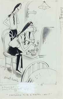'Preparing to be a beautiful lady?'  
