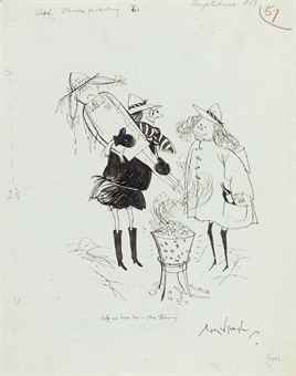 St. Trinian's goes carolling: 'Help me turn her - she's thawing.'  