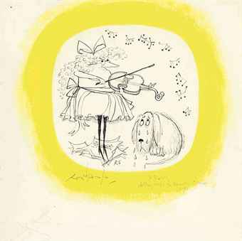 The violin: St. Trinian's, Ashtray design for Nymolle, Copenhagen  