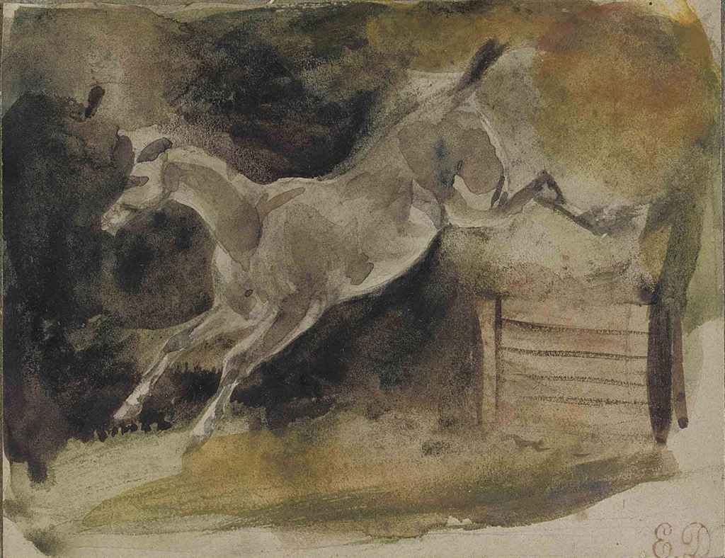 Eugène Delacroix (CharentonSaintMaurice 17981863 Paris) , A horse
