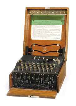 A THREE-ROTOR ENIGMA CIPHER MACHINE  