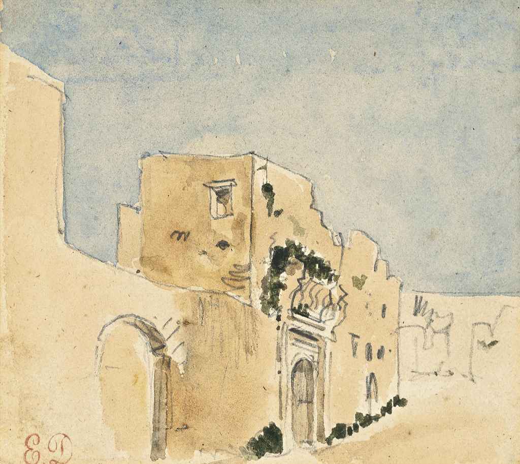 Eugène Delacroix (French, 17981863) , A Moroccan building Christie's