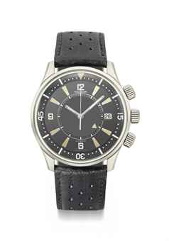 Jaeger-LeCoultre. A stainless steel limited edition automatic wristwatch with sweep centre seconds, date and alarm 