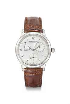 Jaeger-LeCoultre. A stainless steel automatic wristwatch with power reserve and date 