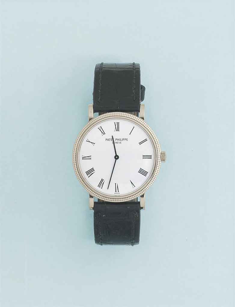 An 18ct white gold, automatic 