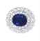 AN EXCEPTIONAL SAPPHIRE AND DIAMOND BROOCH 
