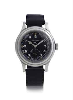 Longines. A Stainless Steel Military Wristwatch  