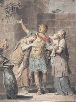 Hector parting from Andromache and Astyanax  