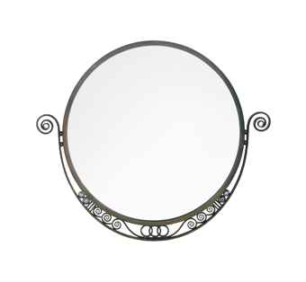 A FRENCH ART DECO WROUGHT-IRON WALL MIRROR | CIRCA 1925 ...