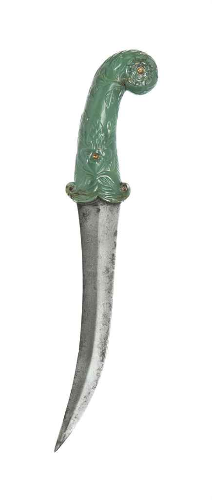 A MUGHAL STEEL-HILTED DAGGER WITH SCABBARD, INDIA, CIRCA 1800 ...