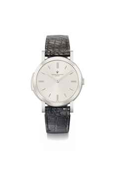 Vacheron Constantin. A very rare, fine and thin 18K white gold minute repeating wristwatch