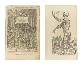 VESALIUS, Andreas (1514-1564). De Humani Corporis Fabrica Libri Septem. Basel: Johannes Oporinus, August 1555.