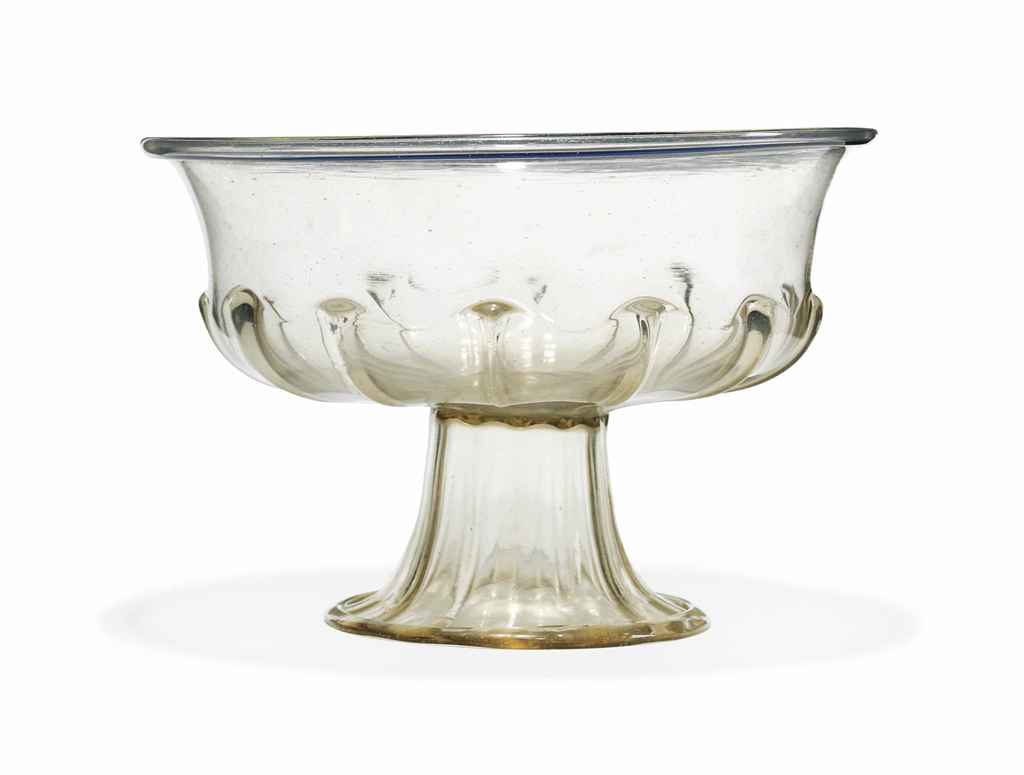 A GLASS FOOTED BOWL , CIRCA 1500 Christie's