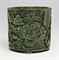 A SUPERB GREEN JADE BRUSH POT, BITONG 
