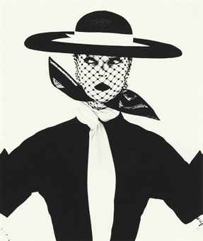 Black and White 'Vogue' Cover, 1950  