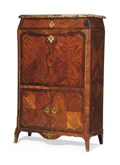 secretaire a abattant d'epoque louis xv 
