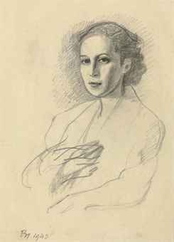 Etude pour Portrait de la princess Radziwill  
